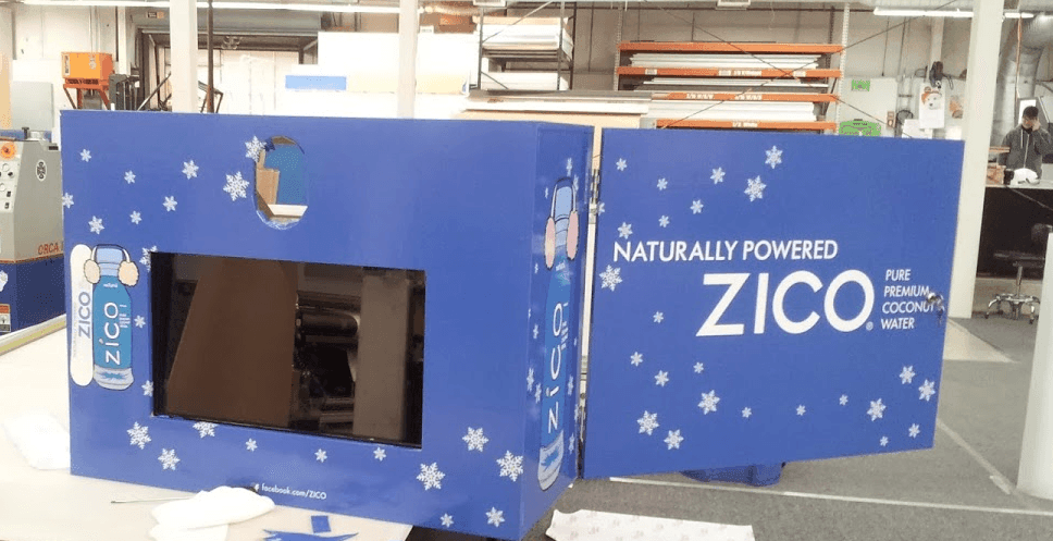 Custom wrapped photo booth for Zico event at Park City Utah's Sundance Film Festival